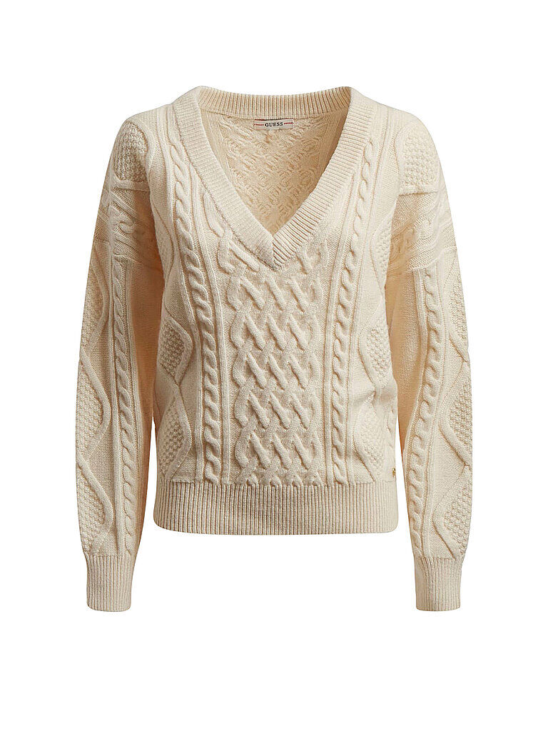 Auf Lager GUESS Pullover 7620207856427 creme S