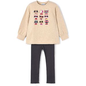 MAYORAL Mädchen Set 2-teilig Pullover und Leggings beige 116 B MAYORAL Mädchen Set 2-teilig Pullover und Leggings beige 116 B