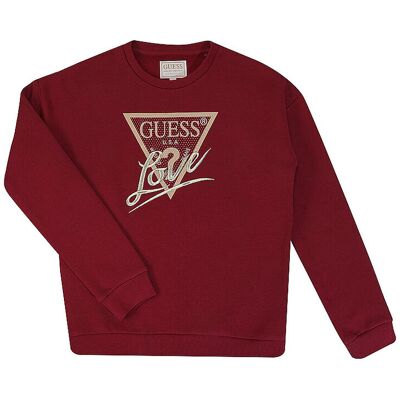 Guess Mädchen Sweater dunkelrot 164 B Guess Mädchen Sweater dunkelrot 164 B