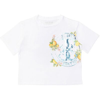 Guess Mädchen T-Shirt weiss 152 B Guess Mädchen T-Shirt weiss 152 B