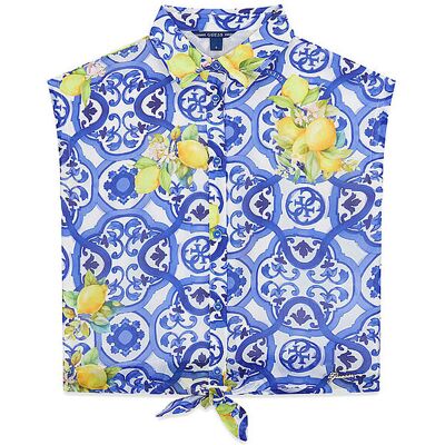 Guess Mädchen Bluse blau 152 B Guess Mädchen Bluse blau 152 B