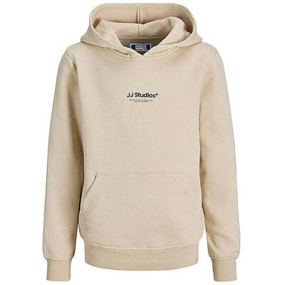 JACK & JONES Jungen Kapuzensweater - Hoodie JJESOHO beige 164 B JACK & JONES Jungen Kapuzensweater - Hoodie JJESOHO beige 164 B