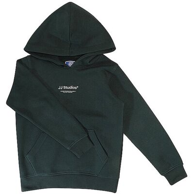 JACK & JONES Jungen Kapuzensweater - Hoodie JJESOHO dunkelgrün 176 B JACK & JONES Jungen Kapuzensweater - Hoodie JJESOHO dunkelgrün 176 B