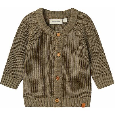 LIL ATELIER Baby Strickjacke NBNEMLEN olive 86 B LIL ATELIER Baby Strickjacke NBNEMLEN olive 86 B