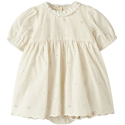 LIL ATELIER Baby Mädchen Kleid NBFFLORES creme 74 B LIL ATELIER Baby Mädchen Kleid NBFFLORES creme 74 B