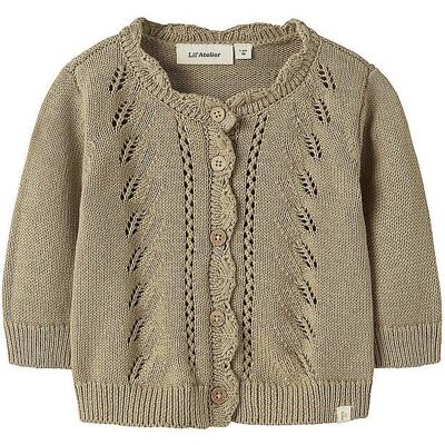 LIL ATELIER Baby Strickjacke NBFLEOU beige 74 B LIL ATELIER Baby Strickjacke NBFLEOU beige 74 B