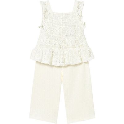 MAYORAL Baby Set 2-teilig Top und Hose creme 86 B MAYORAL Baby Set 2-teilig Top und Hose creme 86 B