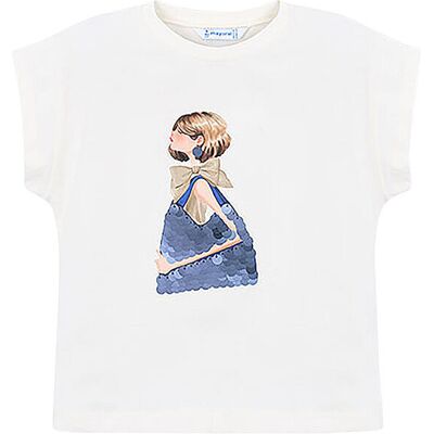 MAYORAL Mädchen T-Shirt weiss 92 B MAYORAL Mädchen T-Shirt weiss 92 B