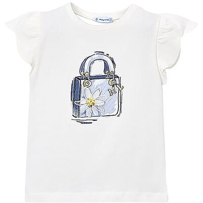 MAYORAL Mädchen T-Shirt weiss 98 B MAYORAL Mädchen T-Shirt weiss 98 B