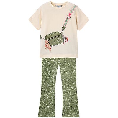 MAYORAL Mädchen Set 2-teilig T-Shirt und Leggings grün 116 B MAYORAL Mädchen Set 2-teilig T-Shirt und Leggings grün 116 B