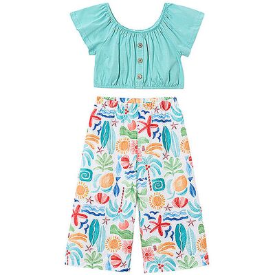 MAYORAL Mädchen Set 2-teilig Shirt und Hose bunt 116 B MAYORAL Mädchen Set 2-teilig Shirt und Hose bunt 116 B