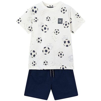 MAYORAL Jungen Set 2-teilig T-Shirt und Shorts dunkelblau 92 B MAYORAL Jungen Set 2-teilig T-Shirt und Shorts dunkelblau 92 B
