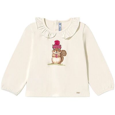 MAYORAL Baby Langarmshirt creme 74 B MAYORAL Baby Langarmshirt creme 74 B