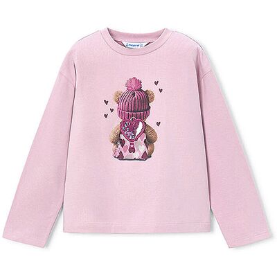 MAYORAL Mädchen Langarmshirt rosa 128 B MAYORAL Mädchen Langarmshirt rosa 128 B