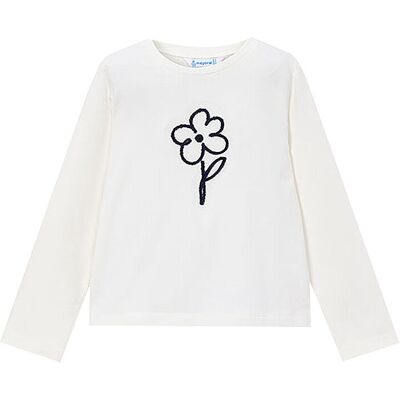 MAYORAL Mädchen Langarmshirt creme 116 B MAYORAL Mädchen Langarmshirt creme 116 B