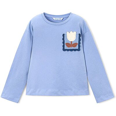 MAYORAL Mädchen Langarmshirt hellblau 110 B MAYORAL Mädchen Langarmshirt hellblau 110 B