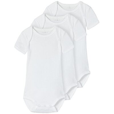 NAME IT Baby Body 3-er Pkg. weiss 62 B NAME IT Baby Body 3-er Pkg. weiss 62 B