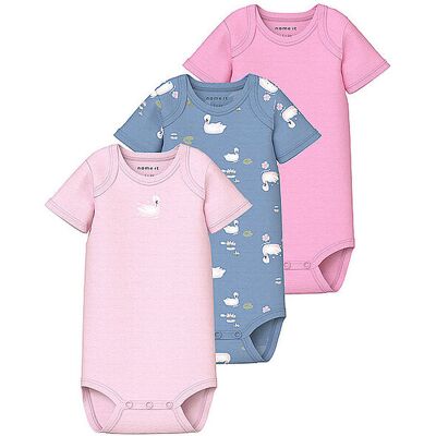 NAME IT Baby Body 3er Pkg. NBFBODY rosa 56 B NAME IT Baby Body 3er Pkg. NBFBODY rosa 56 B