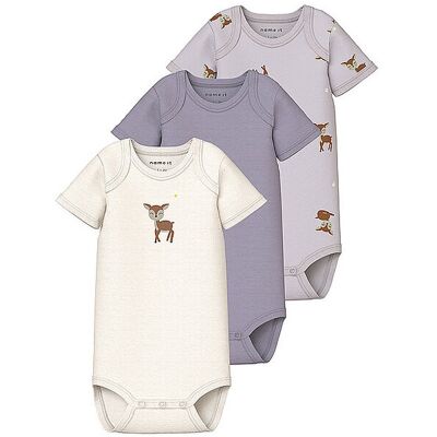 NAME IT Baby Body 3er Pkg. NBFBODY lila 74 B NAME IT Baby Body 3er Pkg. NBFBODY lila 74 B