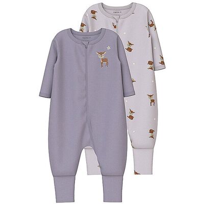 NAME IT Baby Schlafoverall 2er Pkg. NBMNIGHTSUIT lila 92 B NAME IT Baby Schlafoverall 2er Pkg. NBMNIGHTSUIT lila 92 B