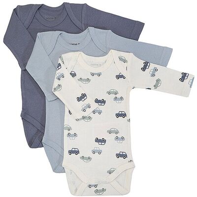 NAME IT Baby Body 3er Pkg. NBMBODY hellblau 62 B NAME IT Baby Body 3er Pkg. NBMBODY hellblau 62 B