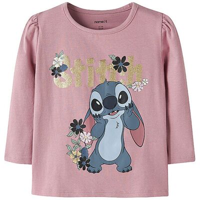 NAME IT Mädchen Langarmshirt NMFJINA STITCH pink 122-128 B NAME IT Mädchen Langarmshirt NMFJINA STITCH pink 122-128 B