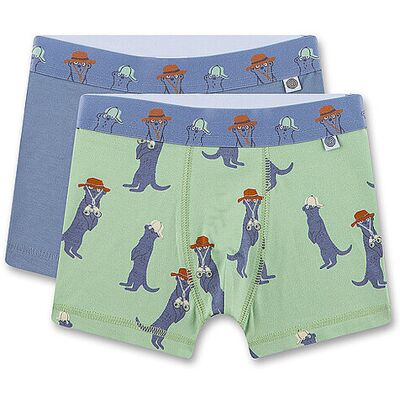 SANETTA Jungen Pants 2er Pkg jade green hellgrün 128 B SANETTA Jungen Pants 2er Pkg jade green hellgrün 128 B