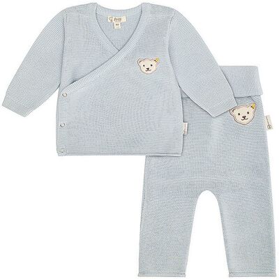 STEIFF Baby Set Strickjacke und Strickhose 2 teilig hellblau 80 B STEIFF Baby Set Strickjacke und Strickhose 2 teilig hellblau 80 B