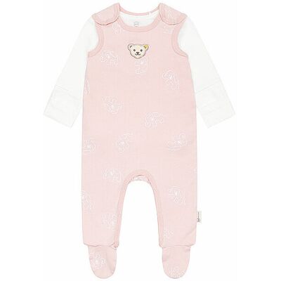 STEIFF Baby Set 2tlg Strampler und Langarmshirt rosa 56 B STEIFF Baby Set 2tlg Strampler und Langarmshirt rosa 56 B