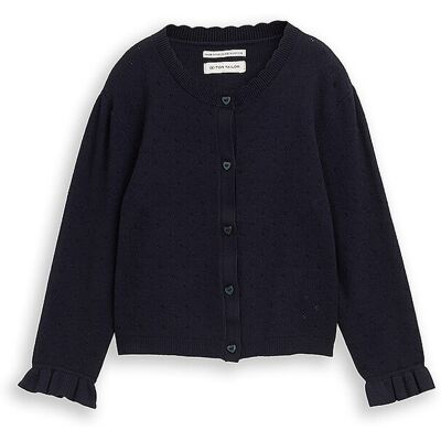 TOM TAILOR Mädchen Strickjacke dunkelblau 104-110 B TOM TAILOR Mädchen Strickjacke dunkelblau 104-110 B