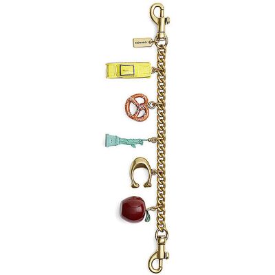 COACH Taschenanhänger CHAIN BAG CHARM NEW YORK gold W COACH Taschenanhänger CHAIN BAG CHARM NEW YORK gold W