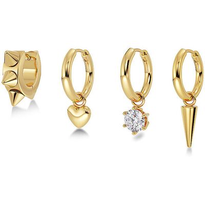 EDBLAD Ohrringe PEAK HOOPS ICON ONE HEART Gold gold W EDBLAD Ohrringe PEAK HOOPS ICON ONE HEART Gold gold W