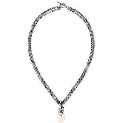EDBLAD Halskette SWIVEL PEARL Large steel silber W EDBLAD Halskette SWIVEL PEARL Large steel silber W