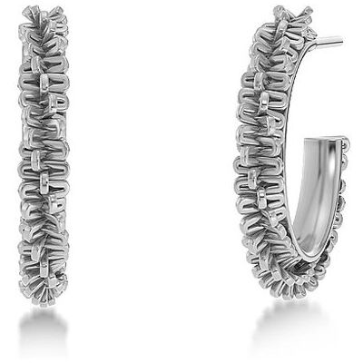 EDBLAD Ohrringe TINSEL CREOLES Small Steel silber W EDBLAD Ohrringe TINSEL CREOLES Small Steel silber W