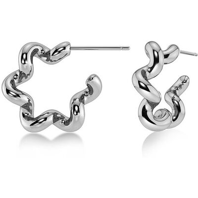 EDBLAD Ohrringe SPIRAL HOOPS Large Silver silber W EDBLAD Ohrringe SPIRAL HOOPS Large Silver silber W