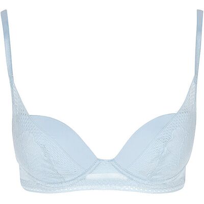 Boss BH mit Bügel HALF PAD_PEONY LACE light blue hellblau 75C W Boss BH mit Bügel HALF PAD_PEONY LACE light blue hellblau 75C W