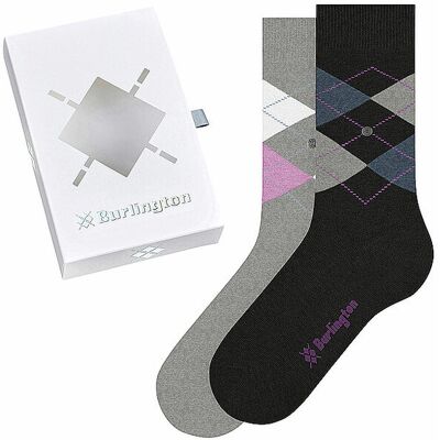 BURLINGTON Damen Socken 2er Pkg. BASIC GIFT BOX 36-41 sortiment schwarz W BURLINGTON Damen Socken 2er Pkg. BASIC GIFT BOX 36-41 sortiment schwarz W