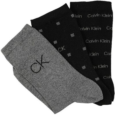 Calvin KLEIN Socken Geschenkset 3-er Pkg. black combo schwarz W Calvin KLEIN Socken Geschenkset 3-er Pkg. black combo schwarz W