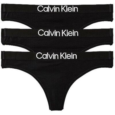 Calvin KLEIN String 3er Pack black schwarz XS W Calvin KLEIN String 3er Pack black schwarz XS W