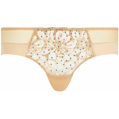 CHANTELLE Pants FLEURS SIGNATURE toffee sequins camel 42 W CHANTELLE Pants FLEURS SIGNATURE toffee sequins camel 42 W