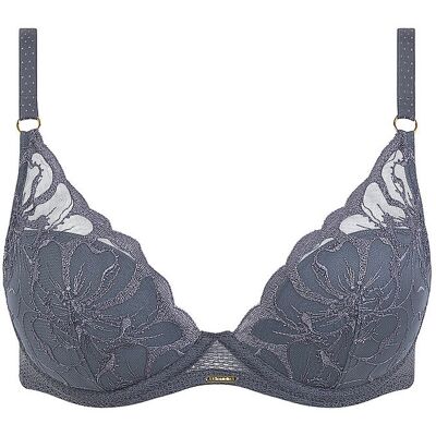 CHANTELLE BH mit Bügel FLEURS fancy grey grau 85B W CHANTELLE BH mit Bügel FLEURS fancy grey grau 85B W