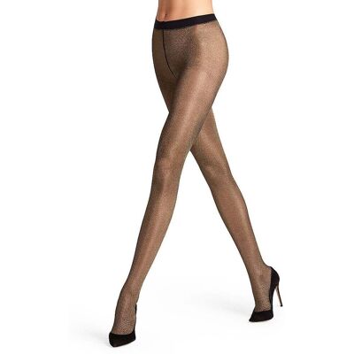 FALKE Modestrumpfhose GLITTER 30 DEN black/gold schwarz L W FALKE Modestrumpfhose GLITTER 30 DEN black/gold schwarz L W