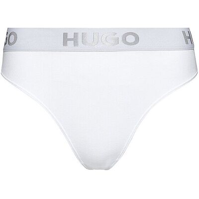 HUGO String SPORTY LOGO white weiss XS W HUGO String SPORTY LOGO white weiss XS W