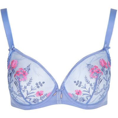 LASCANA BH mit Bügel MARIA cornfl-pink blau 80D W LASCANA BH mit Bügel MARIA cornfl-pink blau 80D W
