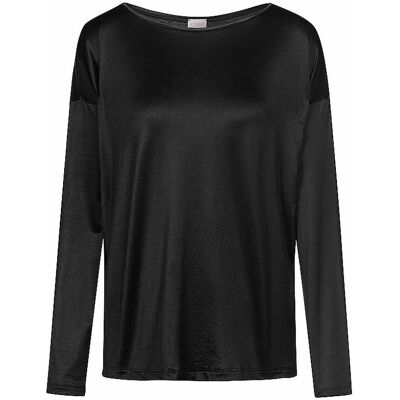 MEY Langarmshirt NIGHT GLOW black schwarz L W MEY Langarmshirt NIGHT GLOW black schwarz L W