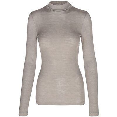 MEY Langarmshirt WOOL LOVE deep taupe hellbraun XXL/XXXL W MEY Langarmshirt WOOL LOVE deep taupe hellbraun XXL/XXXL W
