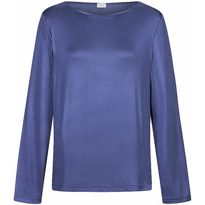 MEY Pyjamashirt PURE SHINE astral night blau M W MEY Pyjamashirt PURE SHINE astral night blau M W