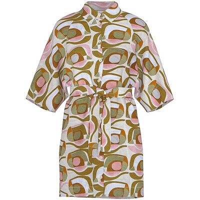 MEY Nachthemd - Sleepshirt NOSTALGIC GEO almond milk beige XL W MEY Nachthemd - Sleepshirt NOSTALGIC GEO almond milk beige XL W