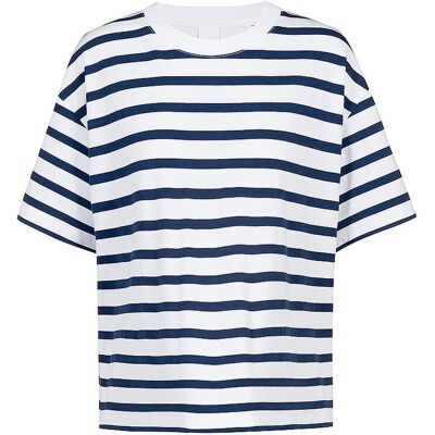 MEY T-Shirt BREEZY STRIPES blue zodiac dunkelblau M W MEY T-Shirt BREEZY STRIPES blue zodiac dunkelblau M W