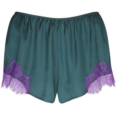 MEY Pyjamashorts POETRY LUXURY mystic jade dunkelgrün L W MEY Pyjamashorts POETRY LUXURY mystic jade dunkelgrün L W